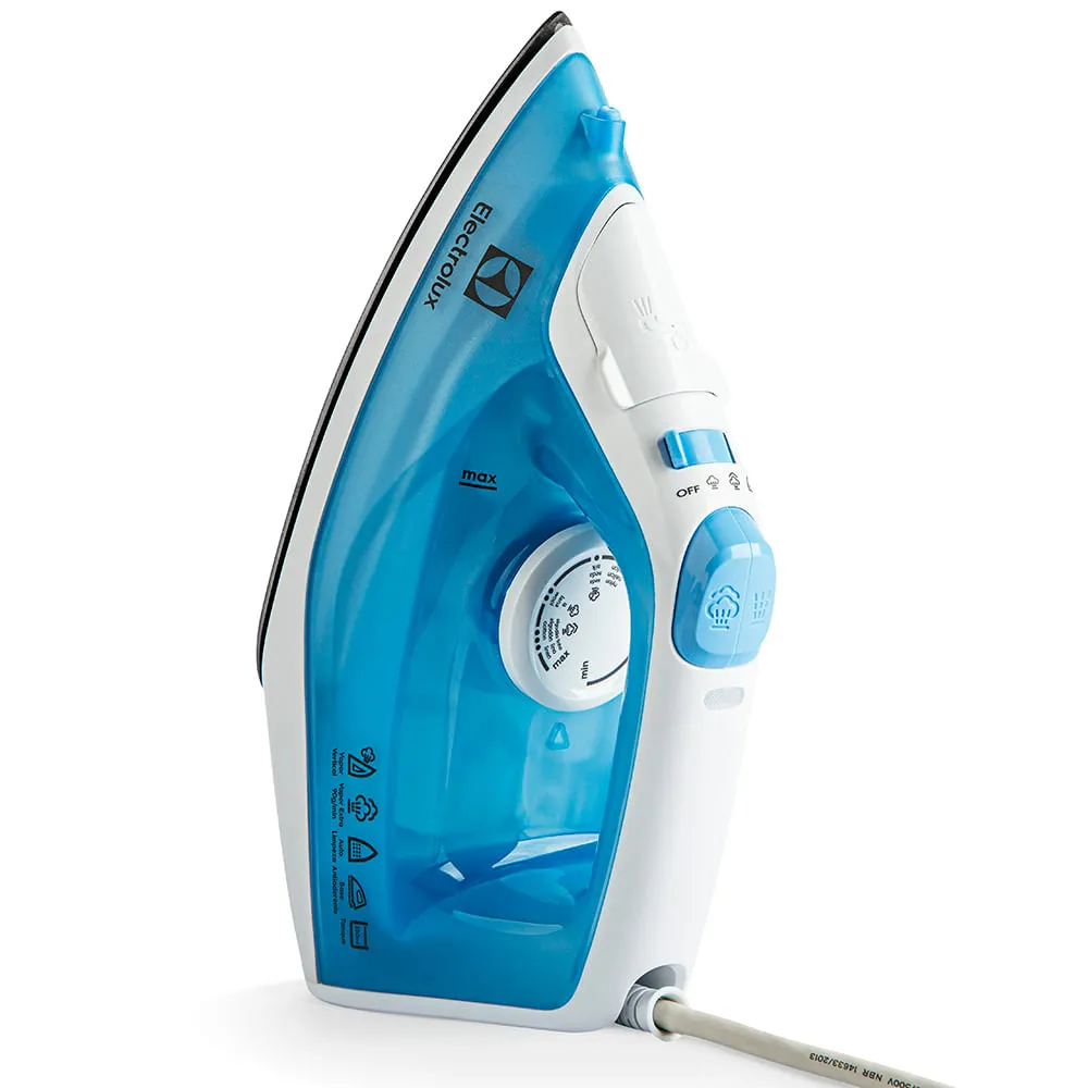 Ferro De Passar Roupa A Vapor E A Seco Electrolux Easyline Com Base Antiaderente (Sie60)
